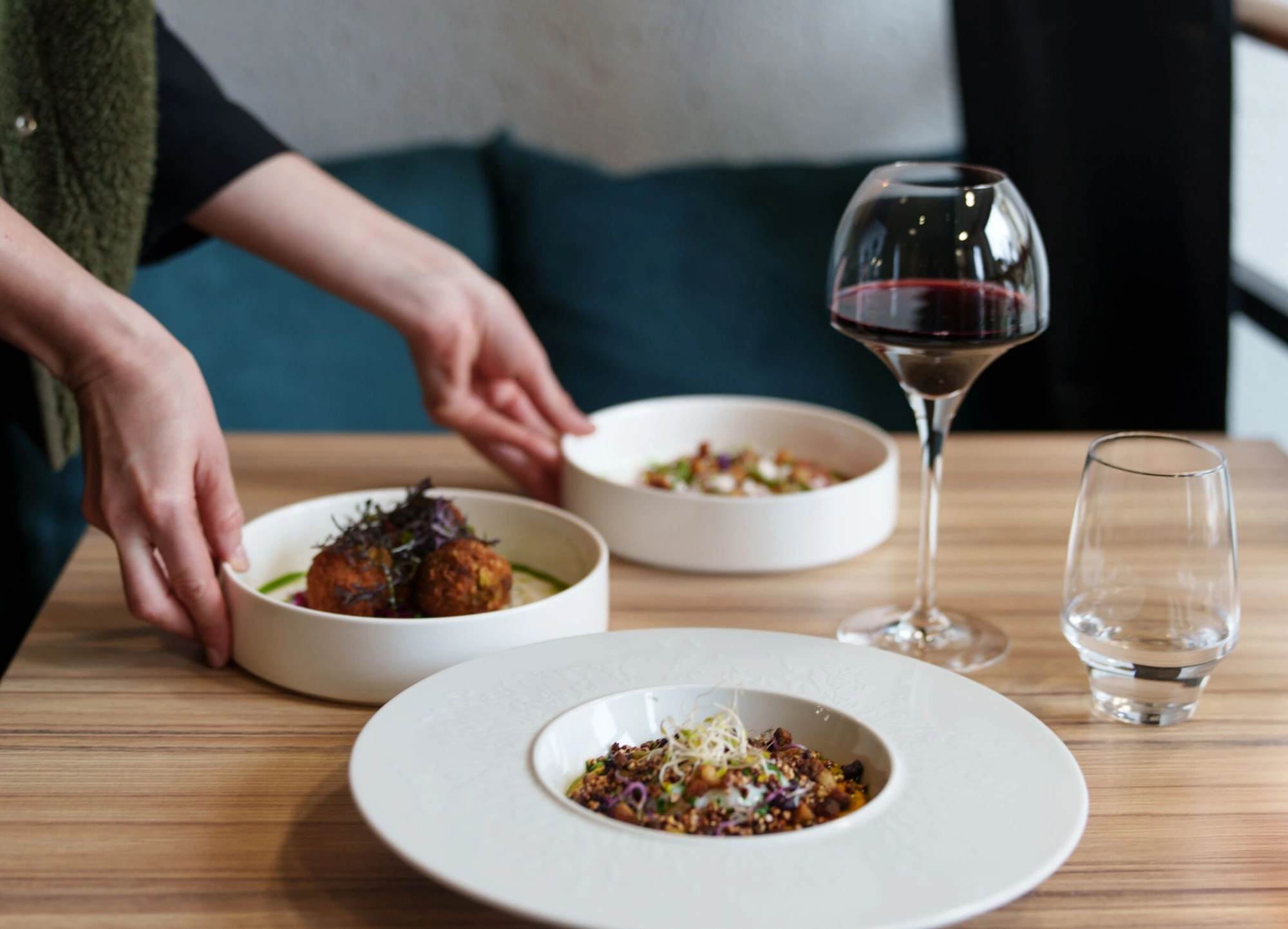 Service en salle restaurant