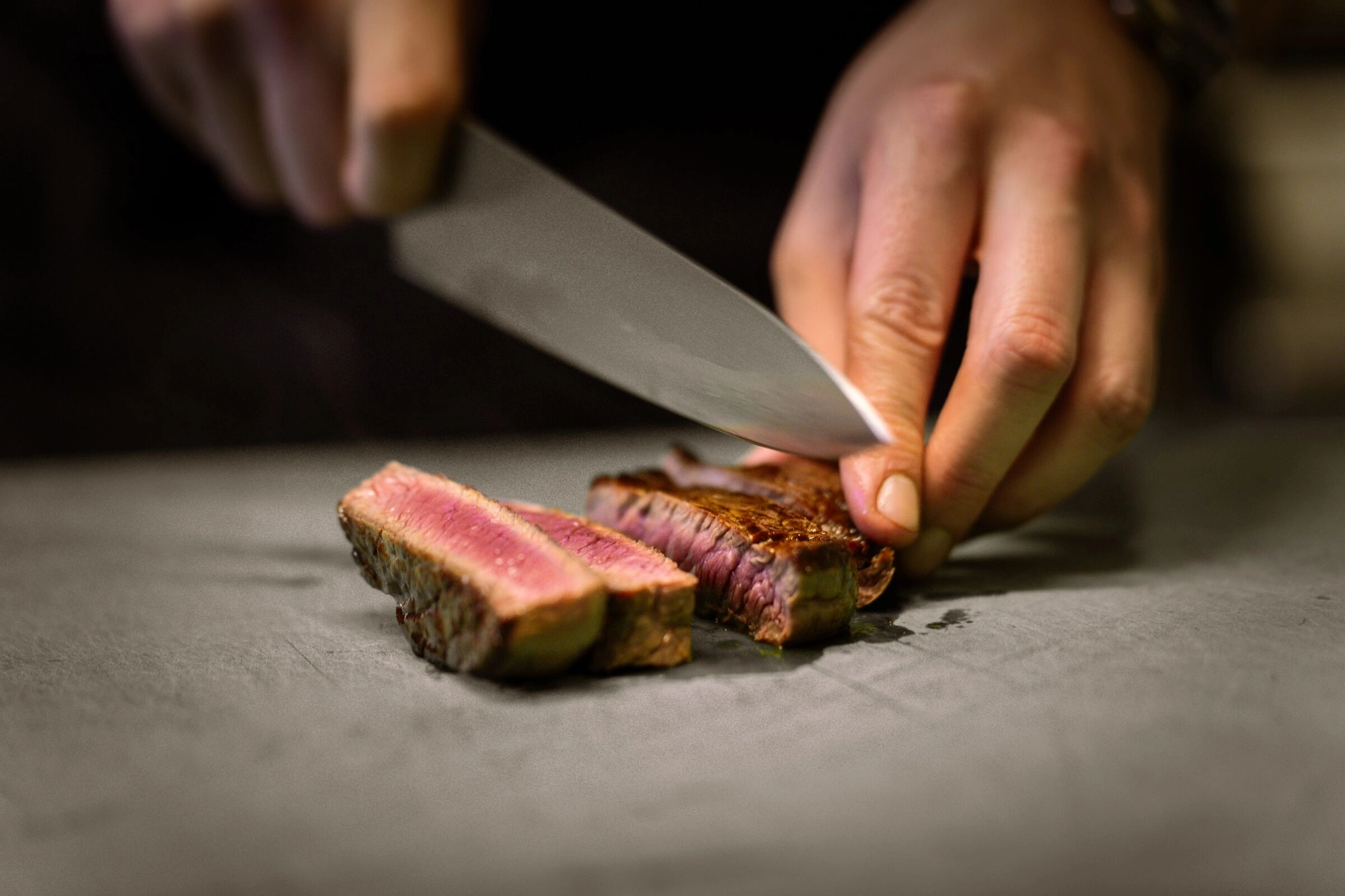 Découpe viande couteau