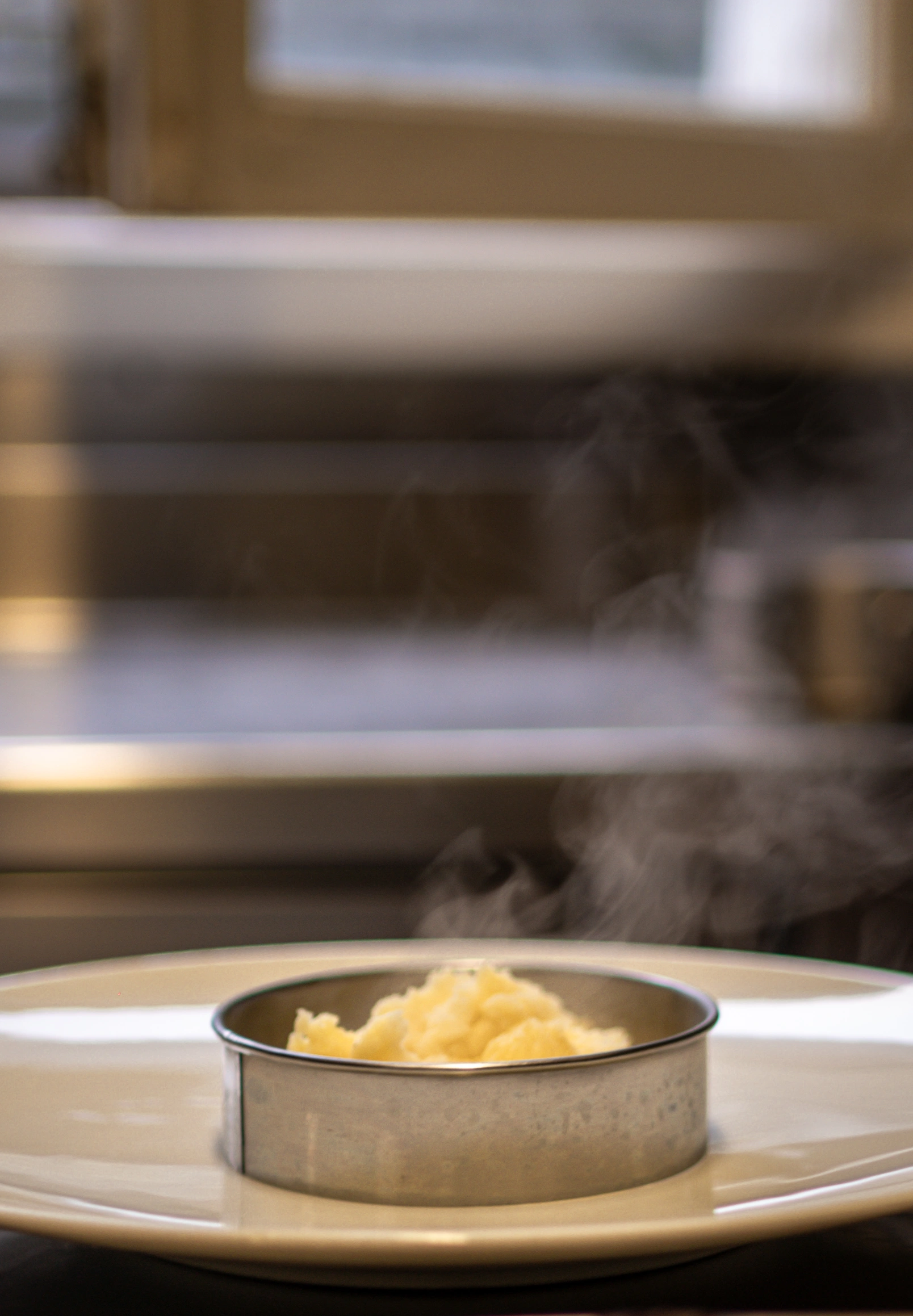 Purée fumante dressage